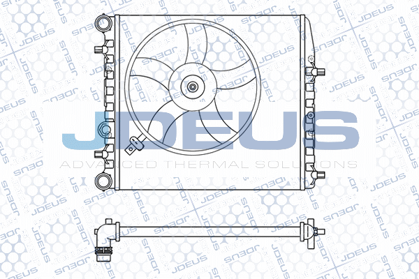 Radiateur, refroidissement du moteur JDEUS M-025020A