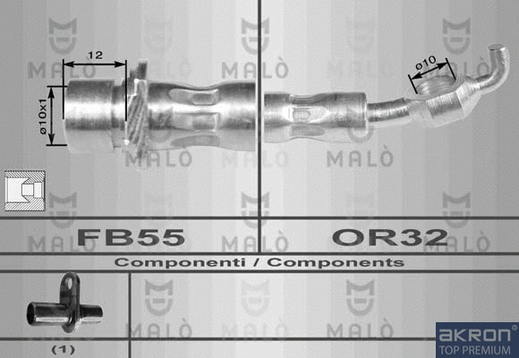 Flexible de frein AKRON-MALÒ 8961