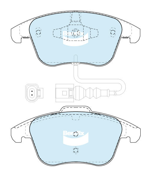 Kit de plaquettes de frein, frein à disque Bendix DB2232 EURO+