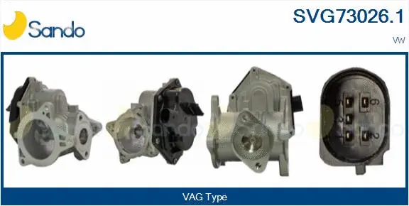 Vanne EGR SANDO SVG73026.1