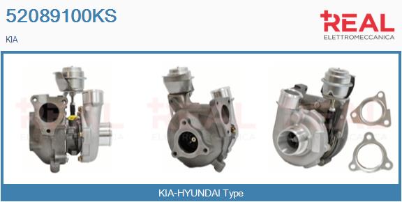 Turbocompresseur, suralimentation REAL 52089100KS