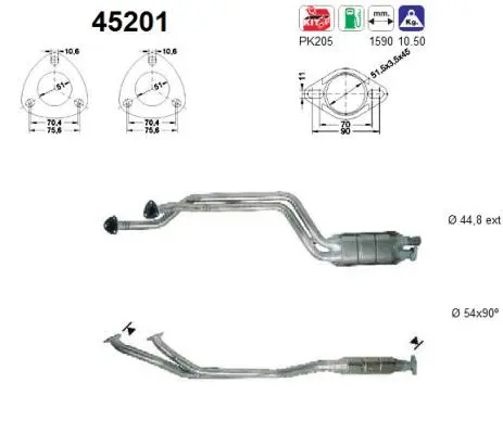 Catalyseur AS 45201