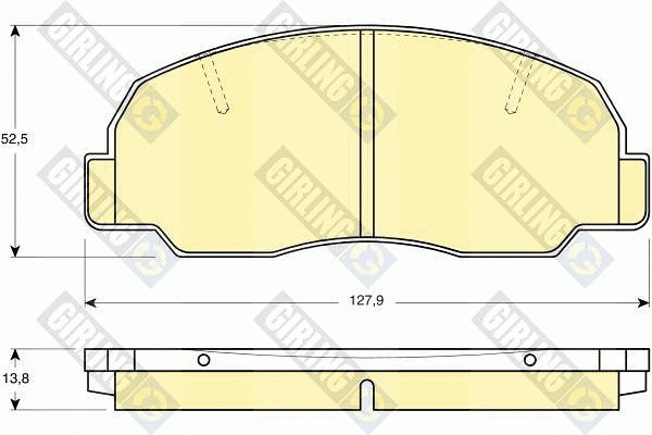 Kit de plaquettes de frein, frein à disque GIRLING 6109809