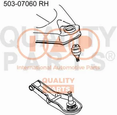 Bras de liaison, suspension de roue IAP QUALITY PARTS 503-07060