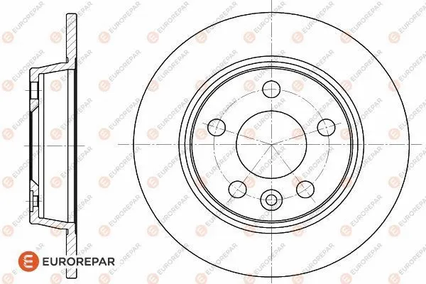 Disque de frein EUROREPAR 1618883480