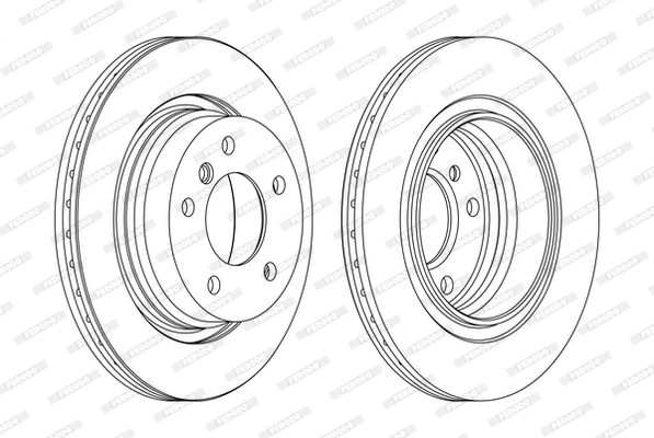 Disque de frein FERODO DDF1073C-1-D