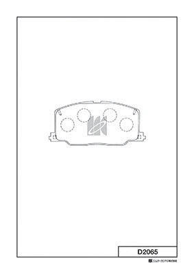 Kit de plaquettes de frein, frein à disque MK Kashiyama D2065