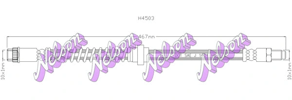 Flexible de frein KAWE H4503