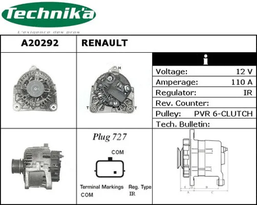 Alternateur Technika A20292