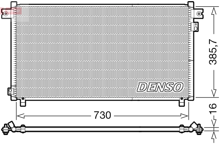 Condenseur, climatisation DENSO DCN46033