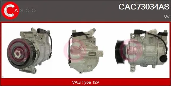 Compresseur, climatisation CASCO CAC73034AS