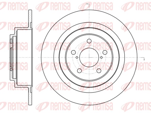 Disque de frein REMSA 61343.00
