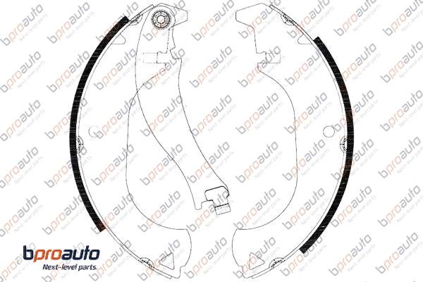 Jeu de mâchoires de frein BPROAUTO 1BP31149AA