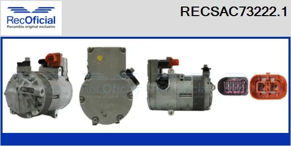 Compresseur, climatisation RECOFICIAL RECSAC73222.1