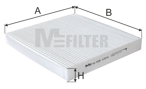 Filtre, air de l'habitacle MFILTER K 974