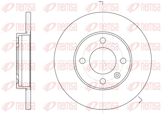 Disque de frein REMSA 6088.01