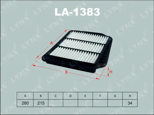 Filtre à air LYNXAUTO LA-1383