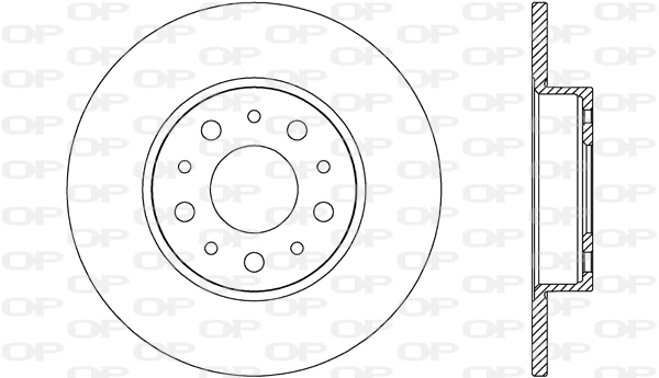 Disque de frein OPEN PARTS BDA2695.10