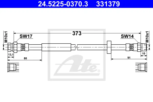 Flexible de frein ATE-APAC 24.5225-0370.3