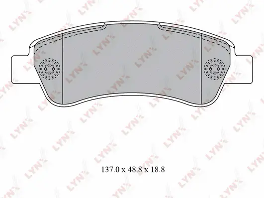 Kit de plaquettes de frein, frein à disque LYNXAUTO BD-2830