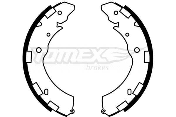 Jeu de mâchoires de frein TOMEX Brakes TX 22-37