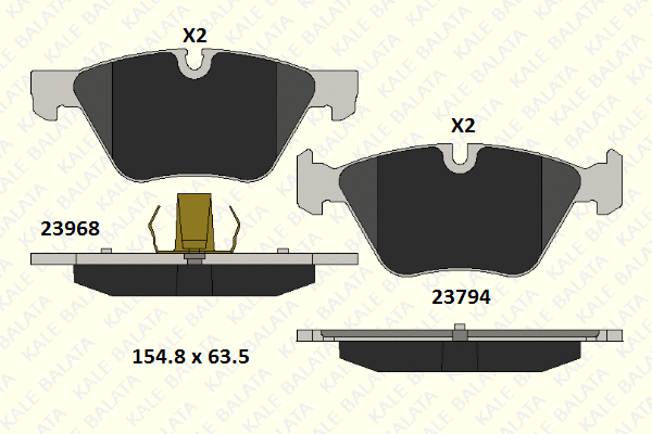 Kit de plaquettes de frein, frein à disque KALE 23794 203 05
