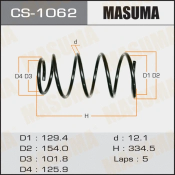 Ressort de suspension MASUMA CS-1062