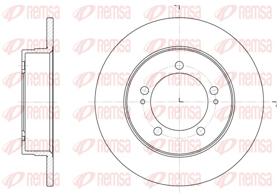 Disque de frein REMSA 6918.00
