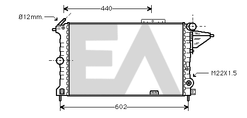 Radiateur, refroidissement du moteur EACLIMA 31R54151