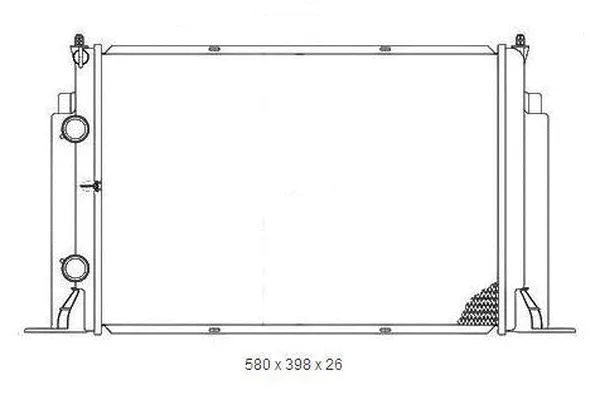 Radiateur, refroidissement du moteur ORDONEZ 2065018