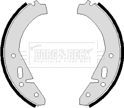Jeu de mâchoires de frein BORG & BECK BBS6081