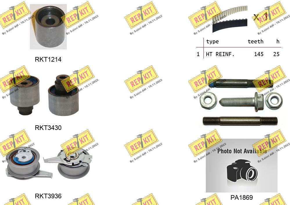 Pompe à eau + kit de courroie crantée REPKIT RKTK1290PA3