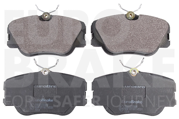 Kit de plaquettes de frein, frein à disque EUROBRAKE 5502223308