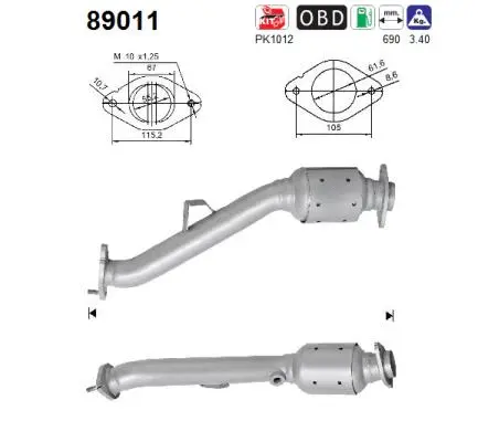 Catalyseur AS 89011