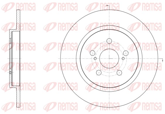 Disque de frein REMSA 61464.00