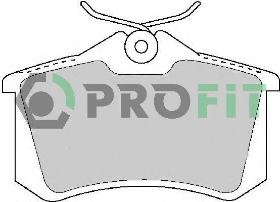 Kit de plaquettes de frein, frein à disque PROFIT 5000-1491