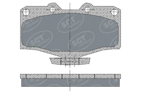 Kit de plaquettes de frein, frein à disque SCT - MANNOL SP 160 PR
