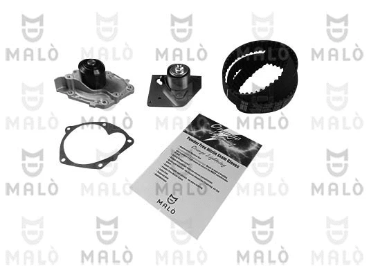 Pompe à eau + kit de courroie crantée AKRON-MALÒ 1555069