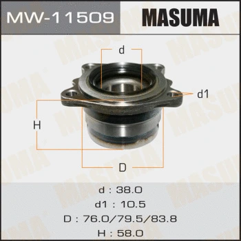 Kit de roulements de roue MASUMA MW-11509