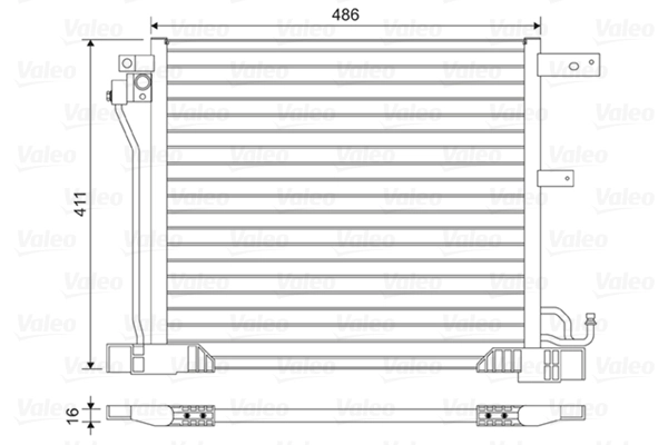 Condenseur, climatisation VALEO 814454