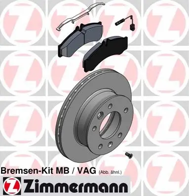 Kit de freins, frein à disques ZIMMERMANN 640.4311.00
