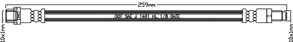 Flexible de frein JURATEK JBH1417