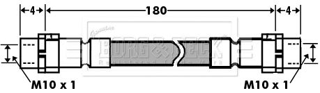 Flexible de frein BORG & BECK BBH7394