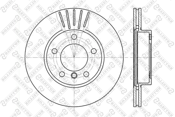 Disque de frein STELLOX 6020-1521V-SX