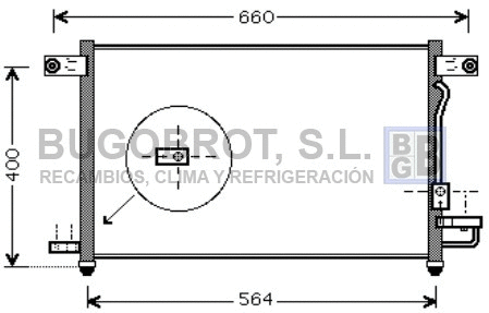 Condenseur, climatisation BUGOBROT 62-DW5061