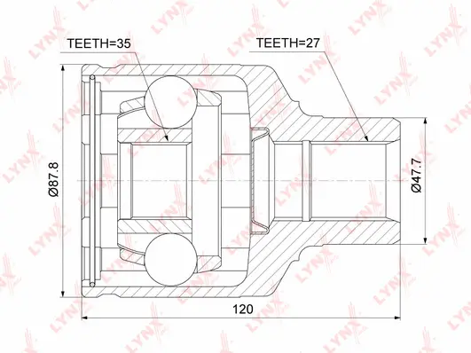 Jeu de joints, arbre de transmission LYNXAUTO CI-3756
