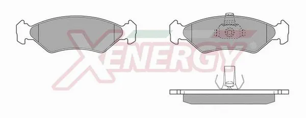 Kit de plaquettes de frein, frein à disque AP XENERGY X40357
