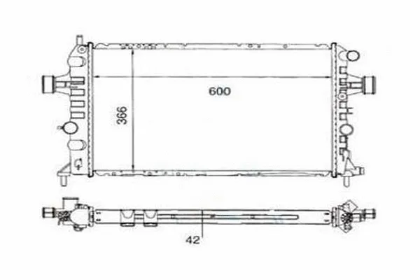 Radiateur, refroidissement du moteur ORDONEZ 2060204