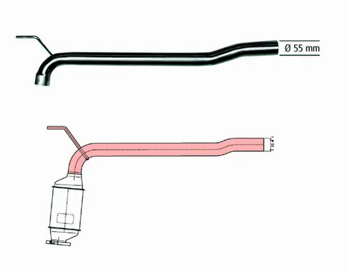 Tube de réparation, catalyseur HJS 91 11 1503
