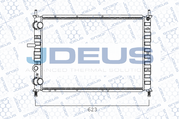 Radiateur, refroidissement du moteur JDEUS M-0110540